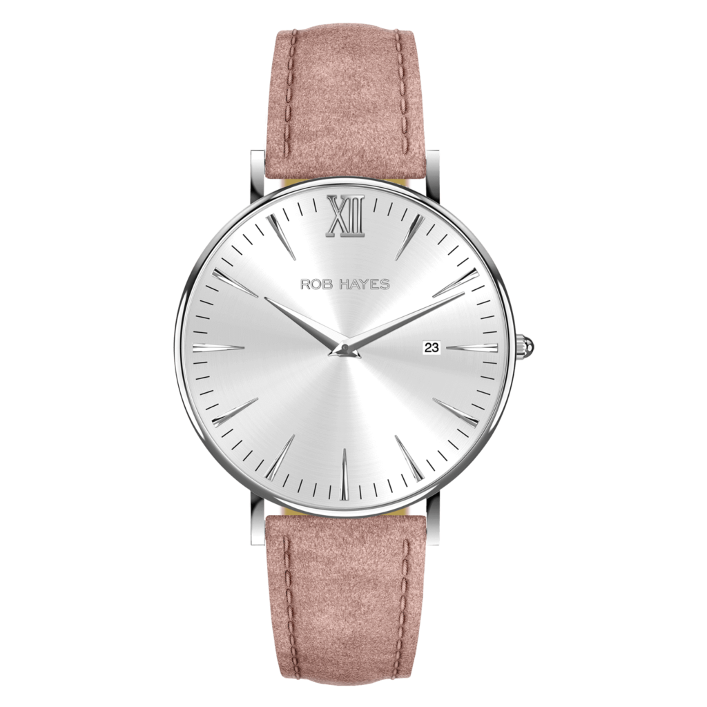 rob-hayes-berkeley-38-mens-womens-ladies-watch-swiss-made-silver-pink-italian-leather
